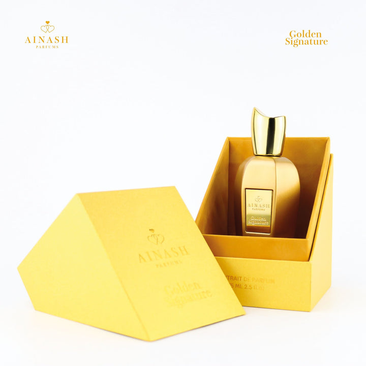 Golden Signature - long - lasting extrait de parfum by Ainash Parfums