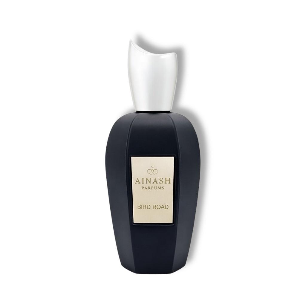 fresh apple vanilla perfume bottle Bird Road Ainash Parfums citrus woody fragrance long lasting scent